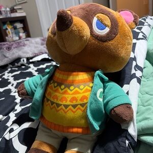 Tom Nook Build-A-Bear Animal Crossing New Horizons Plush 16" Winter Outfit